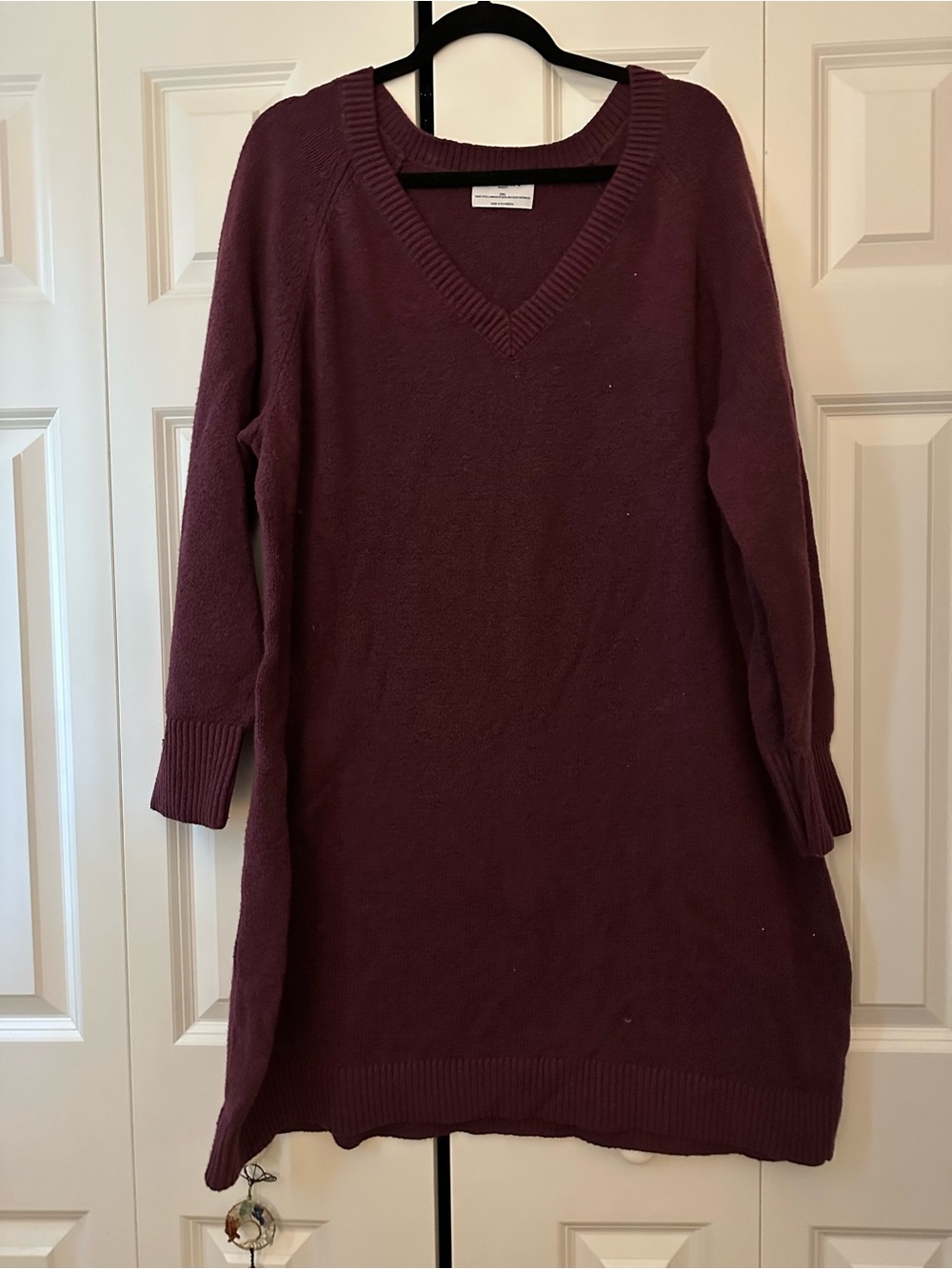 Old Navy Plum V-Neck Longline Sweater